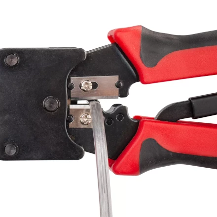 Кримпер многофункциональный КВТ JT-02M с 2 встроенными модулями для обжима RJ-45, RJ-12, RJ-11 (84825) купить в Надыме