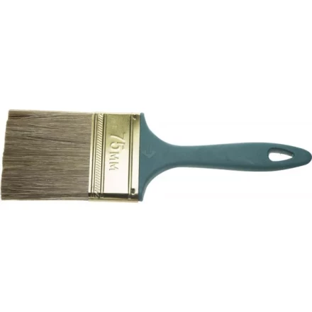 Кисть ЗУБР "КП-14" плоская, смешанная щетина, пластмассовая рукоятка, 75мм 4-01014-075 купить в Надыме