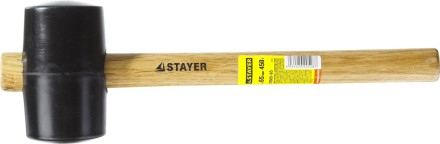 Киянка STAYER резиновая черная с деревянной ручкой, 450г 20505-65 купить в Надыме