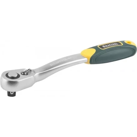 Трещотка для торцовых головок KRAFTOOL "PRO", Сr-V сталь, 72 зубца, изогнутая, 1/2" 27795-1/2_z02 купить в Надыме