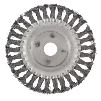 Щетка для УШМ 150 мм посадка 22,2 мм плоская крученая металлическая проволока СИБРТЕХ 746347 купить в Надыме