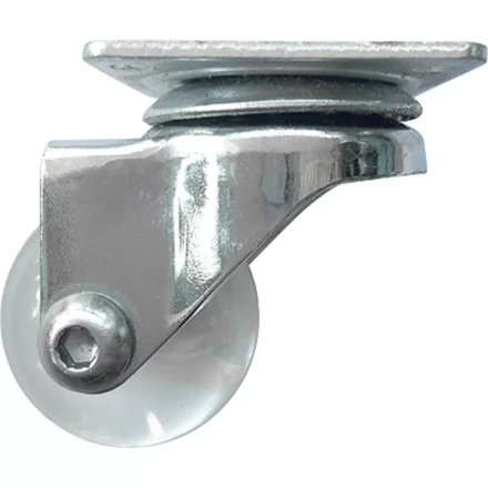 Колесо ПУ прозрачное поворотное d-35 мм, крепление платформенное Сибртех 68731 купить в Надыме