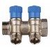 Коллектор GENERAL FITTINGS для холодной воды, вентили, никелированная латунь, вход 3/4&quot; - 4 выхода 1/2&quot; 51046-3/4-1/2-CT4 купить в Надыме