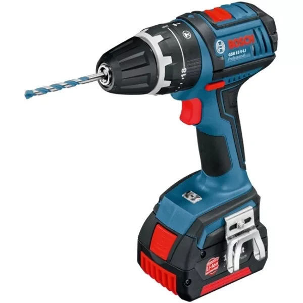 Дрель-шуруповерт аккумуляторная BOSCH GSR 18 V-Li (0.601.866.100) кейс купить в Надыме