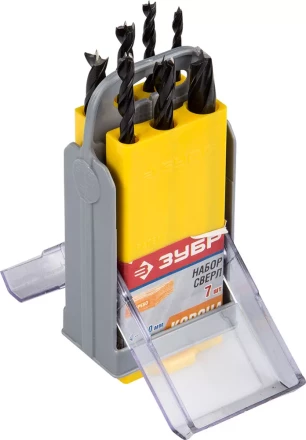 ЗУБР. Набор сверл по дереву, в супер боксе, 4-5-6-7-8-9-10 мм 29421-H7-SB купить в Надыме