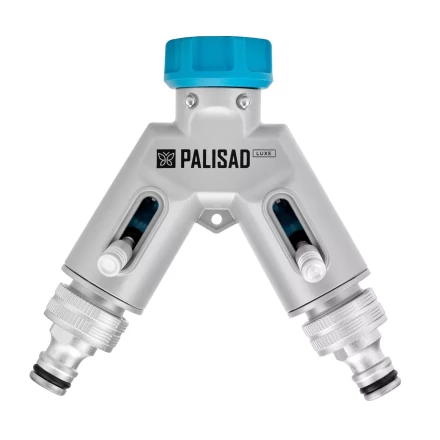 Разветвитель двухканальный Palisad 65832, с внутренней резьбой 3/4",алюминий, LUXE купить в Надыме