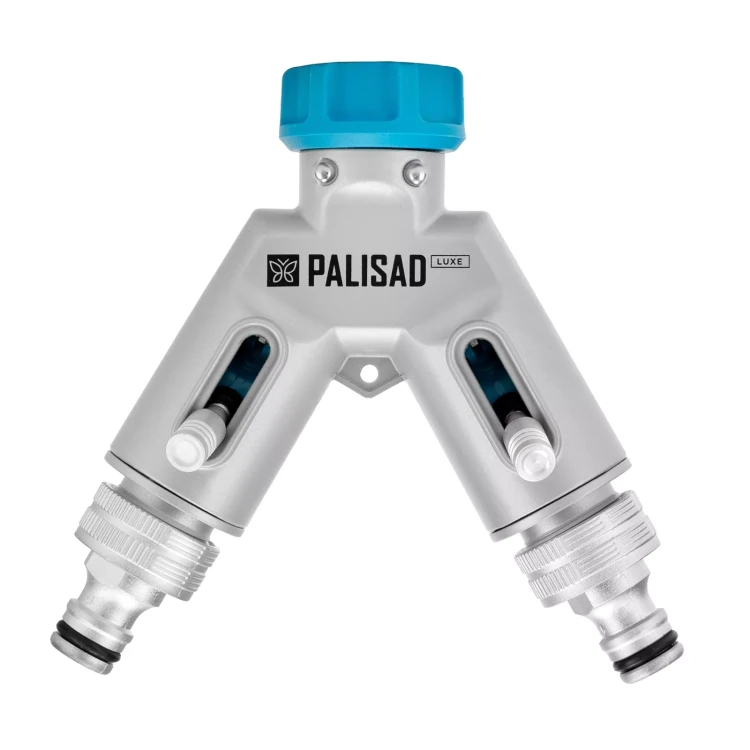 Разветвитель двухканальный Palisad 65832, с внутренней резьбой 3/4",алюминий, LUXE купить в Надыме