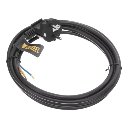 Шнур сетевой Denzel Energy Series, ПВС, 3 м, 3 x 1 мм, с неразборной вилкой, черный, 3 м, 37667 купить в Надыме