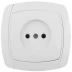Розетка СВЕТОЗАР "CITY LIGHT" одинарная в сборе, без заземления, цвет белый, 16А/~250В SV-54200-W купить в Надыме