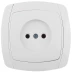 Розетка СВЕТОЗАР "CITY LIGHT" одинарная в сборе, без заземления, цвет белый, 16А/~250В SV-54200-W купить в Надыме