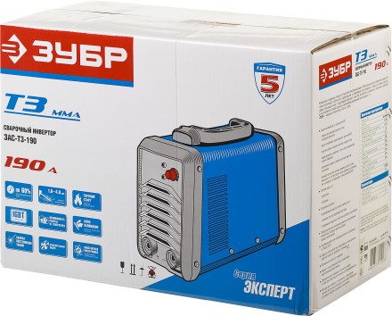 Сварочный инвертор ММА ЗАС-Т3-190 серия ПРОФЕССИОНАЛ купить в Надыме
