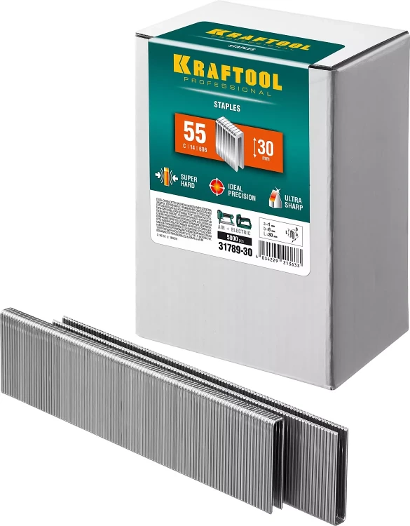Скобы тип 18GA (55 / 90 / C) 5000 шт 31789-30 купить в Надыме