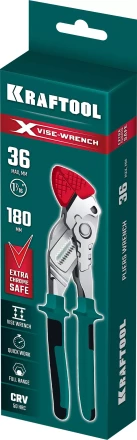 Клещи переставные-гаечный ключ с двухкомпонентными рукоятками и пластиковыми накладками 22066 купить в Надыме