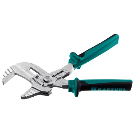 Клещи переставные-гаечный ключ с двухкомпонентными рукоятками и пластиковыми накладками 22066 купить в Надыме