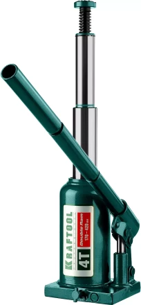 Домкрат гидравлический бутылочный "Double Ram", сварной, телескопический, 4т, 170-420мм, KRAFTOOL 43463-4 43463-4 купить в Надыме