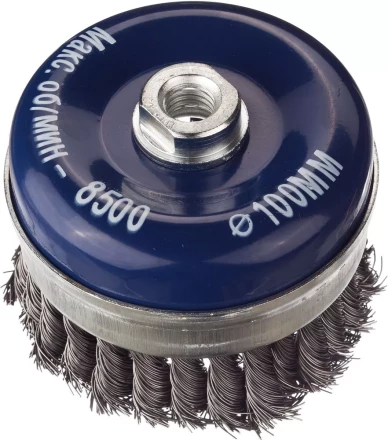 DEXX. Щетка чашечная усиленная для УШМ, жгутированная стальная проволока 0,5мм, 100ммхМ14 35106-100 купить в Надыме
