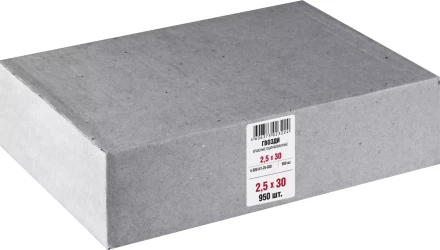 Гвозди ершеные чертеж № 7811-7120 коробка серия МАСТЕР купить в Надыме