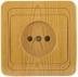 Розетка СВЕТОЗАР "ГАММА" без заземления, одинарная, цвет ольха, 16А/~250В SV-54100-A купить в Надыме