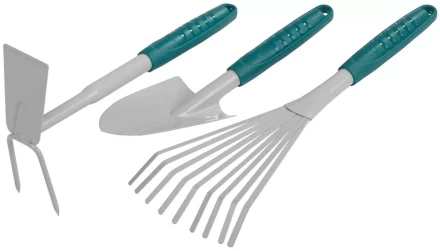 Набор RACO садовый: совок 4207-53481, мотыжка -53486, грабли веерные -53492 4225-53/477 купить в Надыме