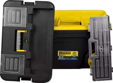 Ящик-тележка для инструмента "BIGPRO" пластиковая, STAYER Professional 38107-24 купить в Надыме