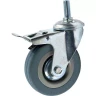Аппаратное поворотное колесо с тормозом с болтом HITCH 50*18 резина серая SCtgb25 (SZ084828) купить в Надыме