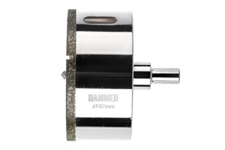 Коронка алмазная HAMMER Ф82мм HEX(DHS82.0*65/5) купить в Надыме