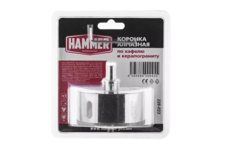 Коронка алмазная HAMMER Ф82мм HEX(DHS82.0*65/5) купить в Надыме
