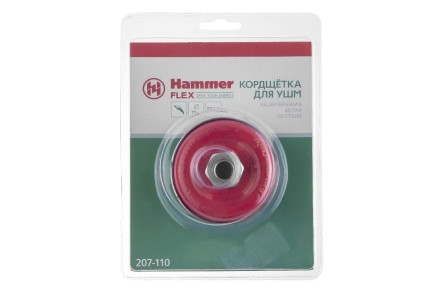 Кордщетка HAMMER чаша 75мм для УШМ витая сталь (207-110) купить в Надыме