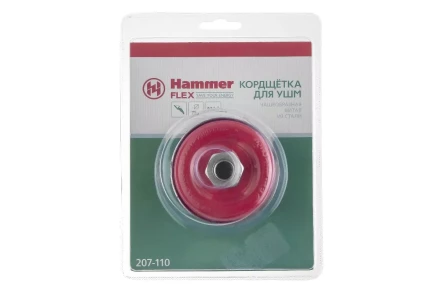 Кордщетка HAMMER чаша 75мм для УШМ витая сталь (207-110) купить в Надыме
