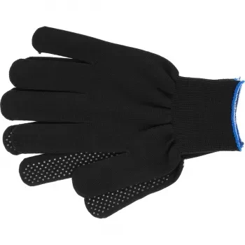 Перчатки нейлон ПВХ точка 13 класс чёрные XL 67848 купить в Надыме