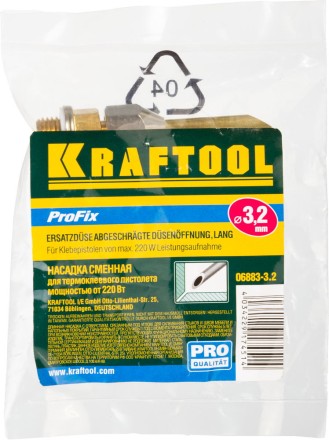 Насадка сменная KRAFTOOL &quot;PRO&quot; для клеевых (термоклеящих) пистолетов, для склеив стыков, швов мебели и напол покрытий,d=3,2мм 06883-3.2 купить в Надыме