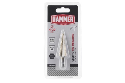 Сверло по металлу HAMMER Ф20х75мм (DR MT ST 4,0-20,0 мм*75/8мм) купить в Надыме