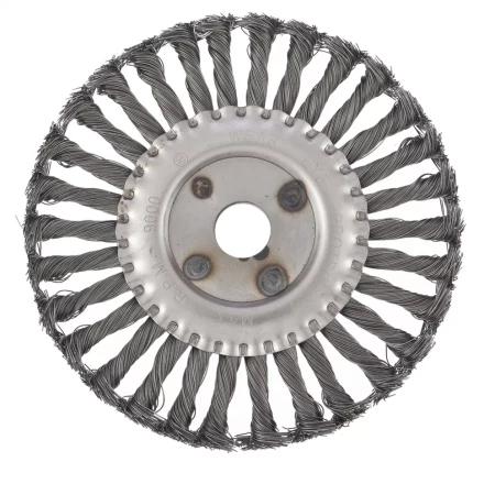 Щетка для УШМ 175 мм посадка 222 мм плоская крученая металлическая проволока СИБРТЕХ 746367 купить в Надыме