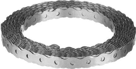 ЗУБР Волна, 17 x 0.5 мм, 25 м, цинк, перфорированная вентиляционная лента (310246-17) купить в Надыме