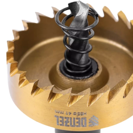 Коронка по металлу HSS, 41 мм, нитридтитановое покрытие Denzel 724113 купить в Надыме