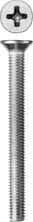 Винт ЗУБР "МАСТЕР" DIN 965, класс прочности 4.8, оцинкованный, M5x50мм, 5кг 303110-05-050 купить в Надыме