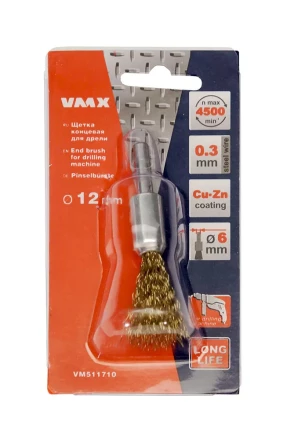 Щетка для дрели ф12 мм концевая VMX 511710 купить в Надыме