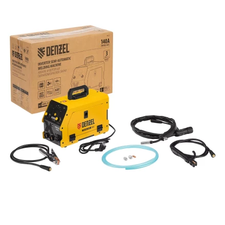 Аппарат инвертор. полуавтомат. сварки Denzel Mini MIG-140FG 94322, 140 А, ПВ 60% купить в Надыме