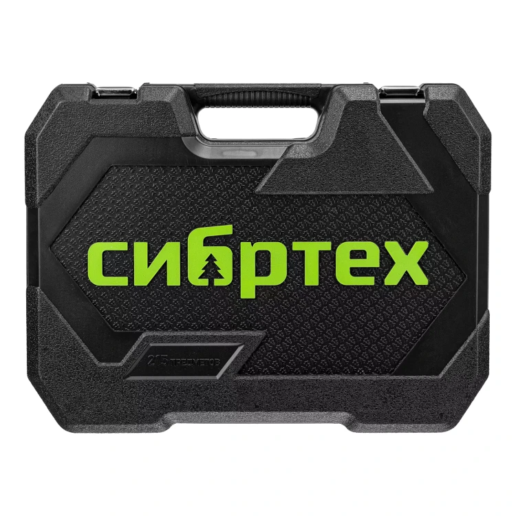 Набор инструментов Сибртех 14170, 1/2", 3/8", 1/4", пластиковый кейс 215 предм. купить в Надыме