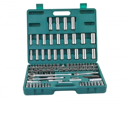 Набор головок торцевых  универсальный 1/2&quot; 1/4&quot; 3/8&quot;DR  5/32-15/16&quot;  4-22мм  ключи угловые 5/64&quot;-1/4&quot;  107предмета  S05Н48107S Jonnesway 48055 купить в Надыме
