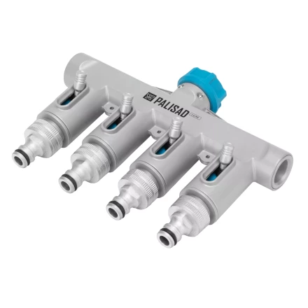 Разветвитель четырёхканальный Palisad 65833, с внутренней резьбой 3/4", алюминий, LUXE купить в Надыме