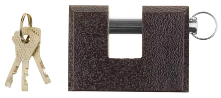 Замок навесной ЗУБР "МАСТЕР" усиленный, дисковый механизм секрета, ключ 7 PIN, дужка d-14мм, 90мм 3720-3_z01 купить в Надыме