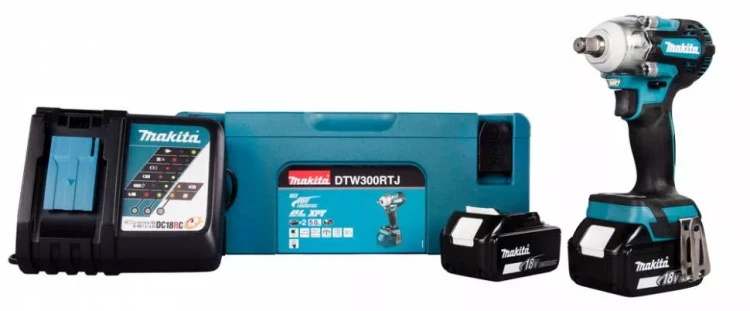 Аккумуляторный ударный гайковерт Makita DTW300RTJ (2 АКБ 5 Ач, ЗУ) купить в Надыме