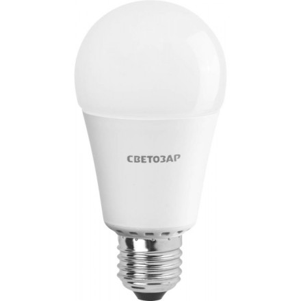 Лампа СВЕТОЗАР светодиодная &quot;LED technology&quot;, цоколь E27(стандарт), теплый белый свет (2700К), 220В, 12Вт (100) 44505-100_z01 купить в Надыме