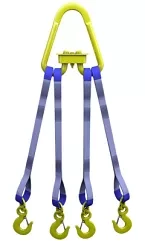 Строп текстильный четырехветвевой 4СТ 2.5 т L=3 м  SF6 30 мм Звено РТ-3 купить в Надыме