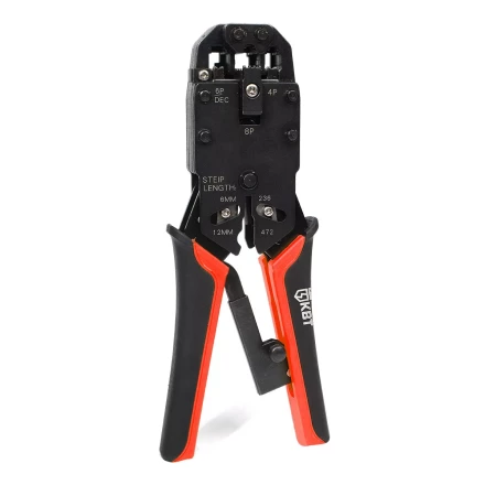 Кримпер многофункциональный КВТ JT-03 с 3 встроенными модулями для обжима RJ-45, RJ-12, RJ-11 (79759) купить в Надыме