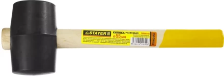 Киянка STAYER резиновая, с деревянной рукояткой, 0,34кг 20505-55 купить в Надыме