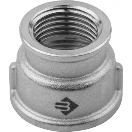 Муфта ЗУБР "ЭКСПЕРТ" переходная, никелированная латунь, 1/2"-3/4" 51292-1/2-3/4 купить в Надыме