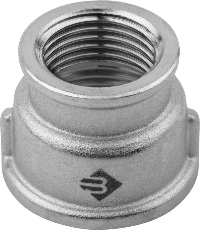 Муфта ЗУБР "ЭКСПЕРТ" переходная, никелированная латунь, 1/2"-3/4" 51292-1/2-3/4 купить в Надыме