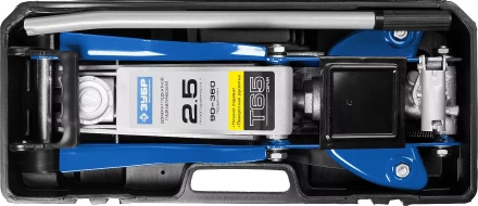 Домкрат гидравлический подкатной T65, 2,5т, 90-360мм, в кейсе, ЗУБР Профессионал 43057-2.5-K 43057-2.5-K купить в Надыме